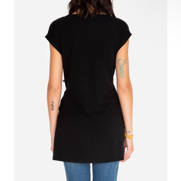 Johnny Was Calme’ Flawed But Functional Muscle Tee Tunic XS Black - Picture 1 of 11